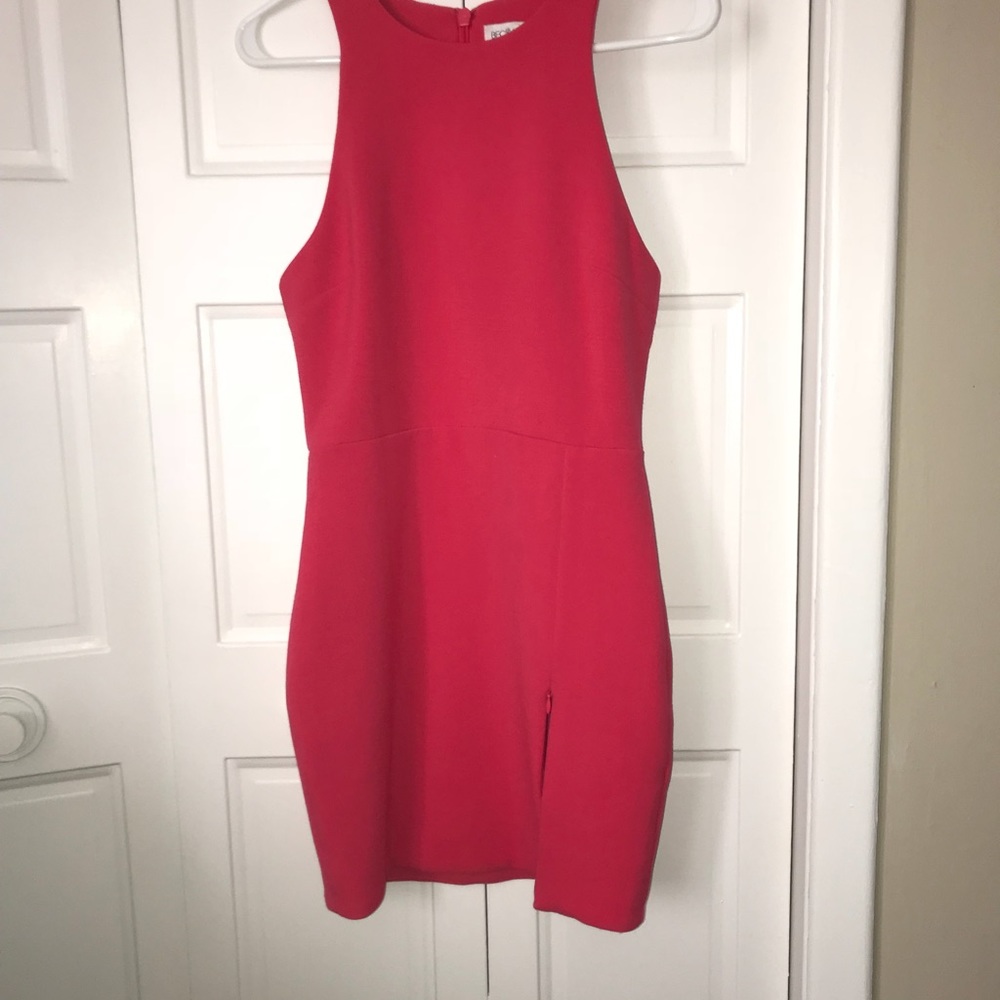 Bec&Bridge hot pink cocktail dress